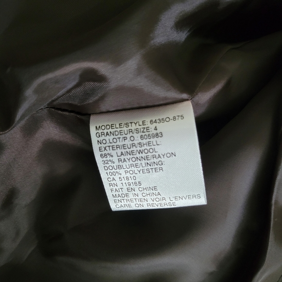 Tribal | NWOT Brown Tweed Moto Style 3/4 Sleeve Crop Jacket (SIZE 4) - Picture 5 of 10